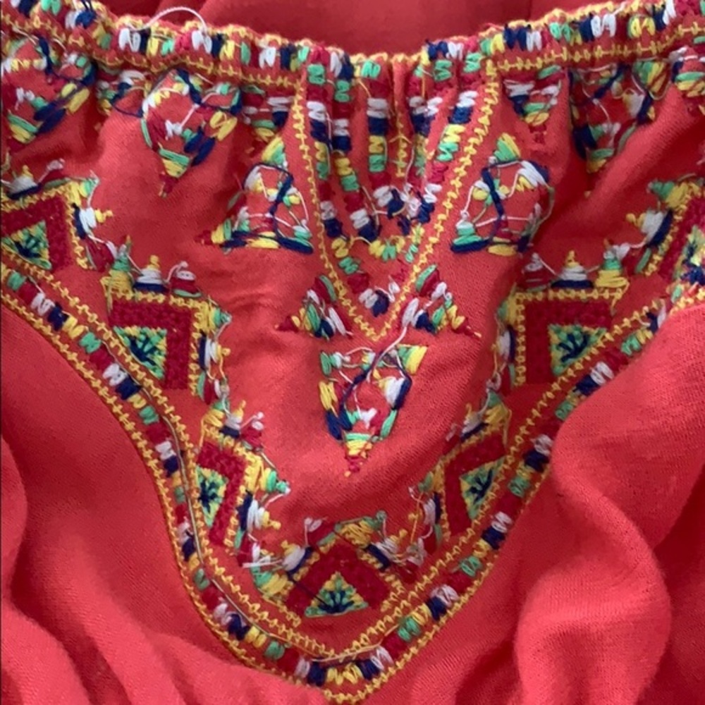 THEME Coral Embroidered Casual Maxi Dress/Cover‎ Up - Picture 8 of 8